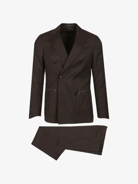 Al Duca D’Aosta 1902 double-breasted herringbone suit