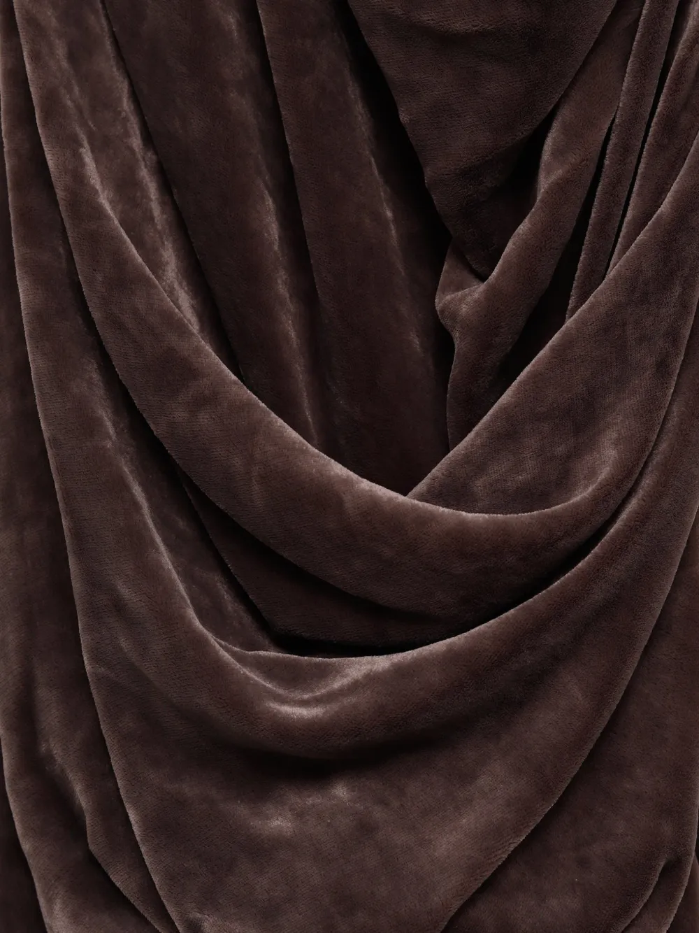 Rick Owens Gedrapeerde jurk Bruin