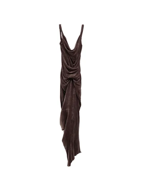 Rick Owens draped sleeveless dress