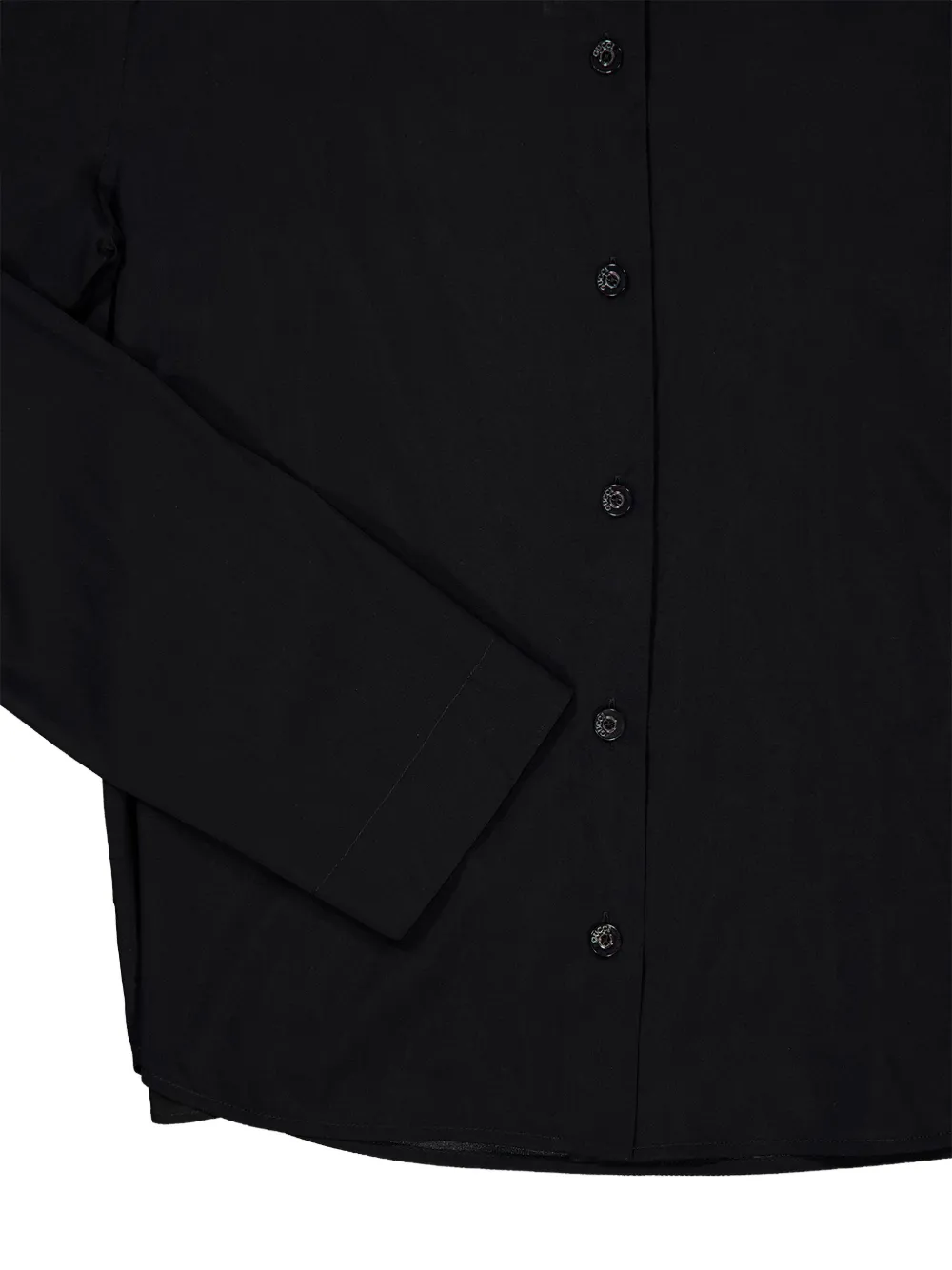 Gucci Zijde-chiffon blouse met puntkraag Zwart