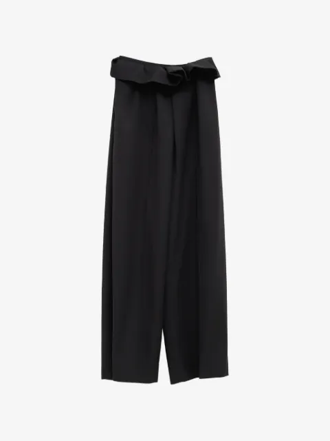 KHAITE pantalon plissé Kira à volants