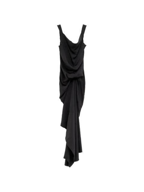 Rick Owens draped asymmetrical dress