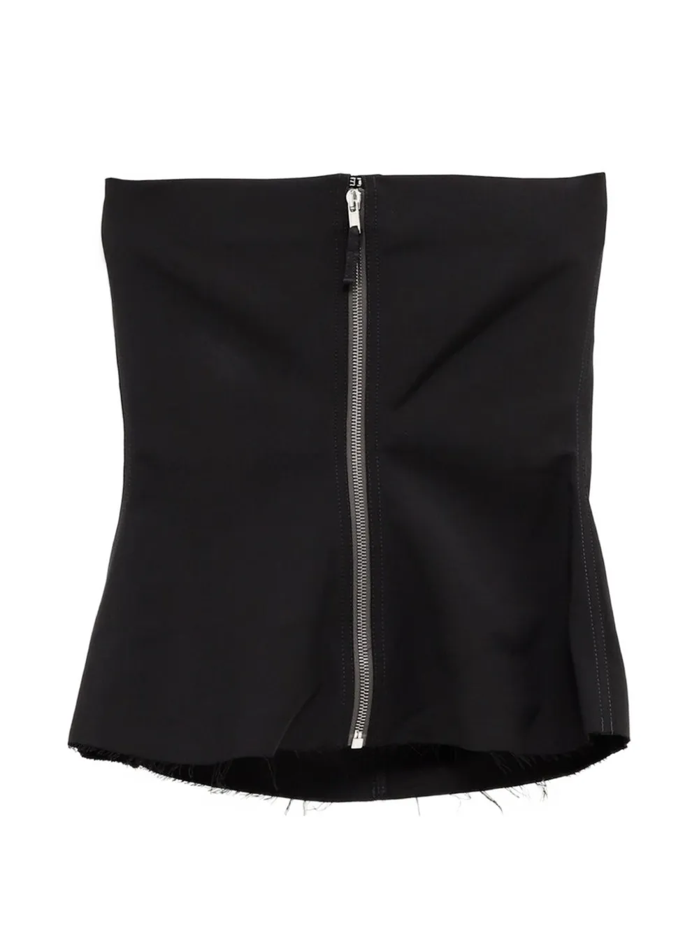 Rick Owens Strapless top met franje Zwart