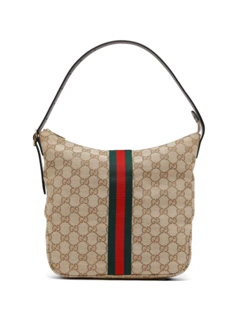 Gucci GG Supreme skuldertaske med Web-stribe