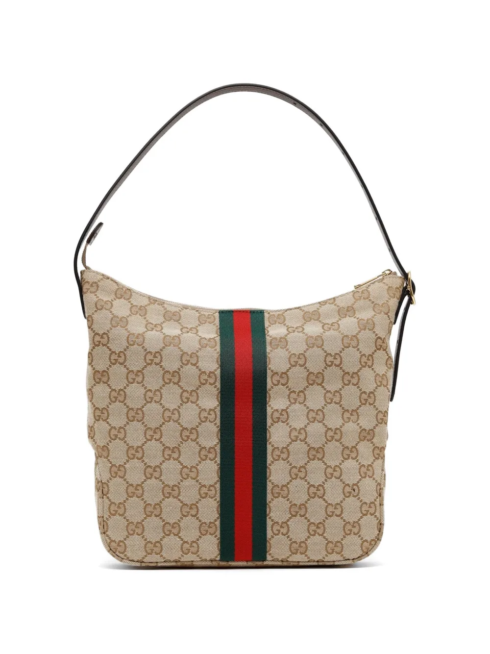 Gucci GG Supreme schoudertas met Web-streep Beige