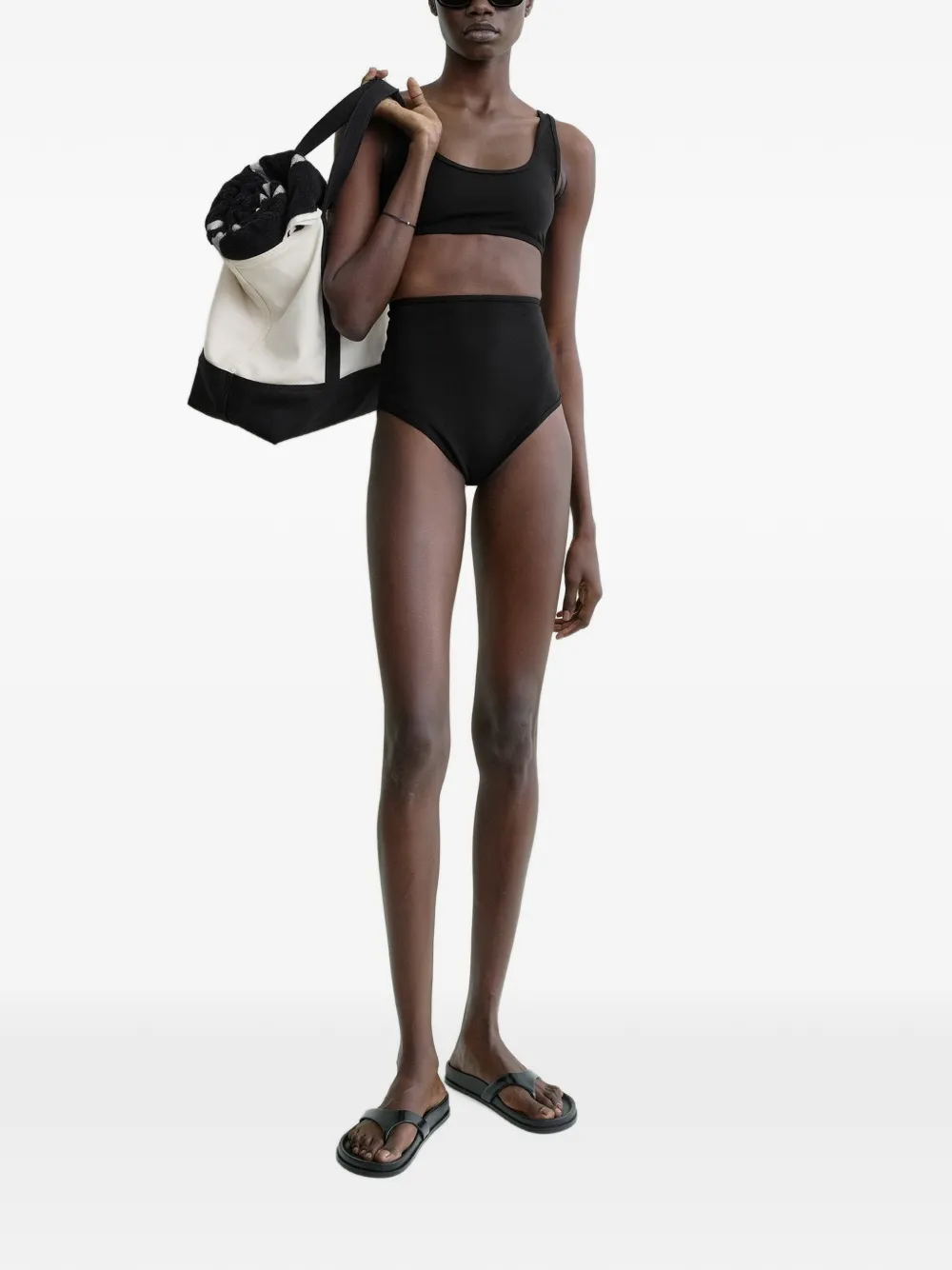 TOTEME High waist bikinislip Zwart