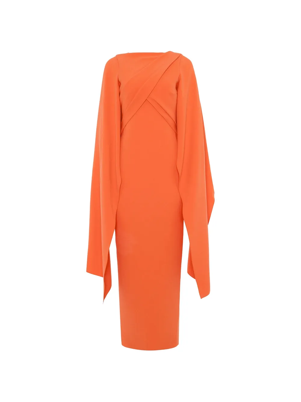 Roksanda Iven cape-sleeve maxi dress - Arancione