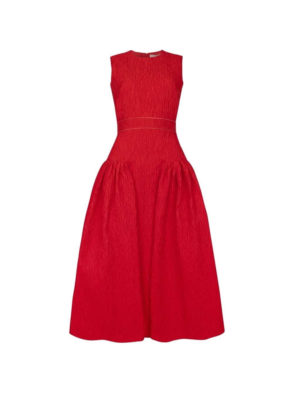 Roksanda Aya cloqué midi dress - Rosso
