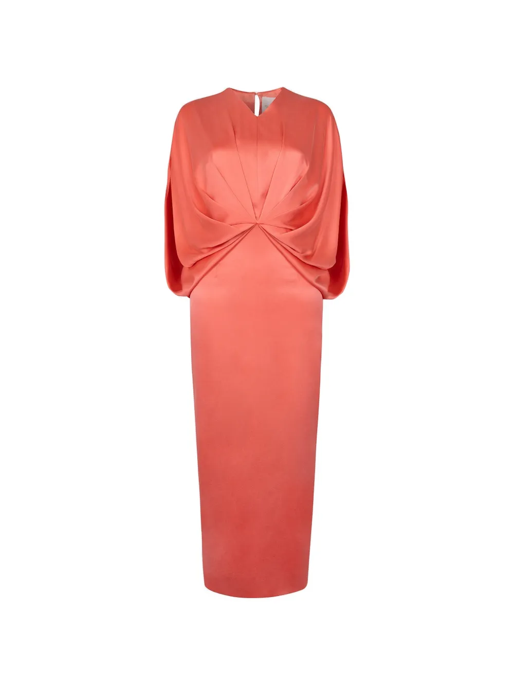 Roksanda Tari twisted-detail midi dress - Arancione