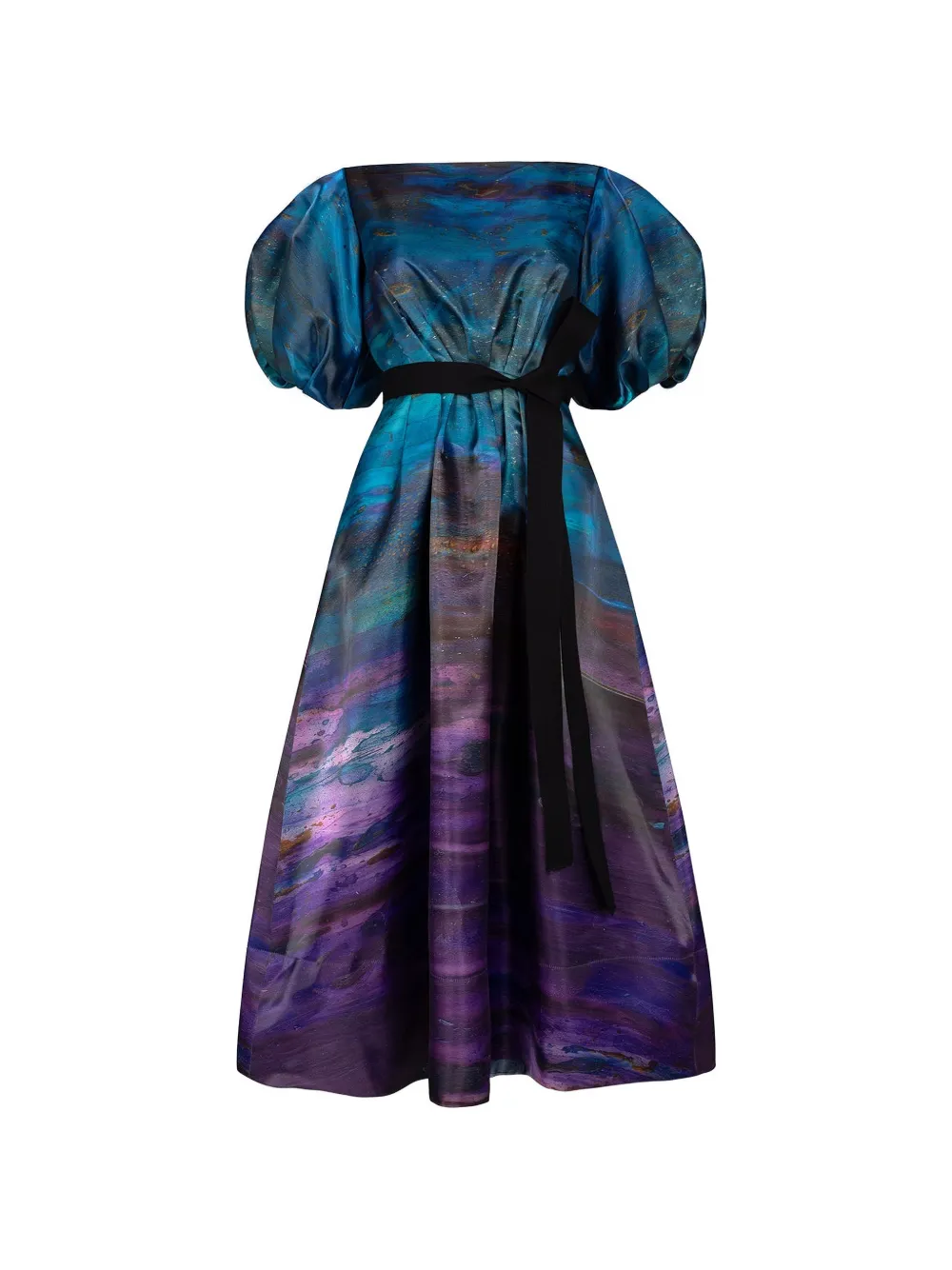 Roksanda Zinnia puff-sleeve dress - Blu