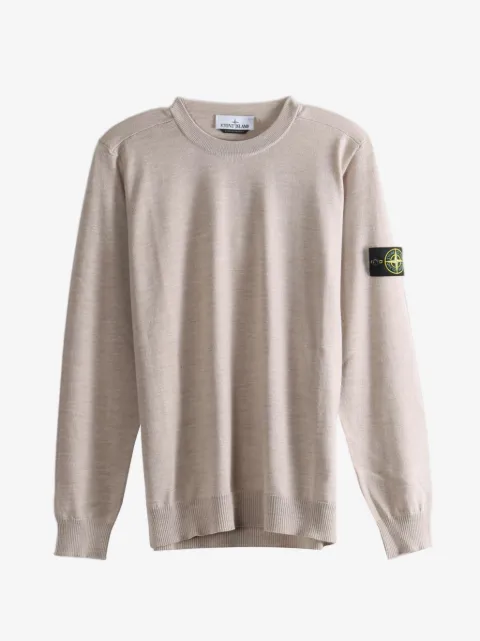 Stone Island logo-patch sweater