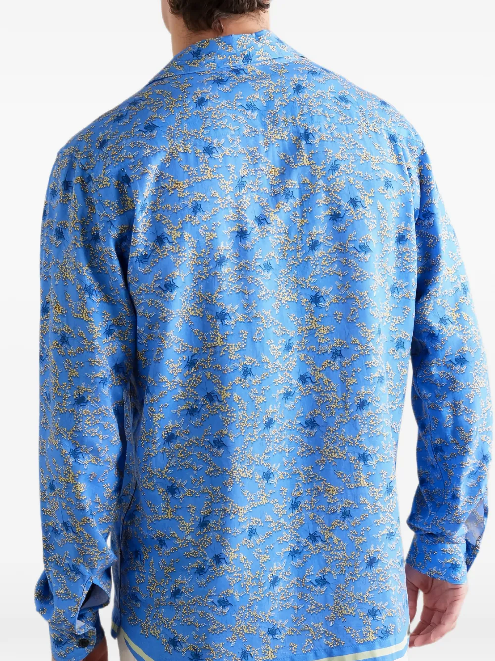 Orlebar Brown T-shirt met polokraag en V-hals Blauw
