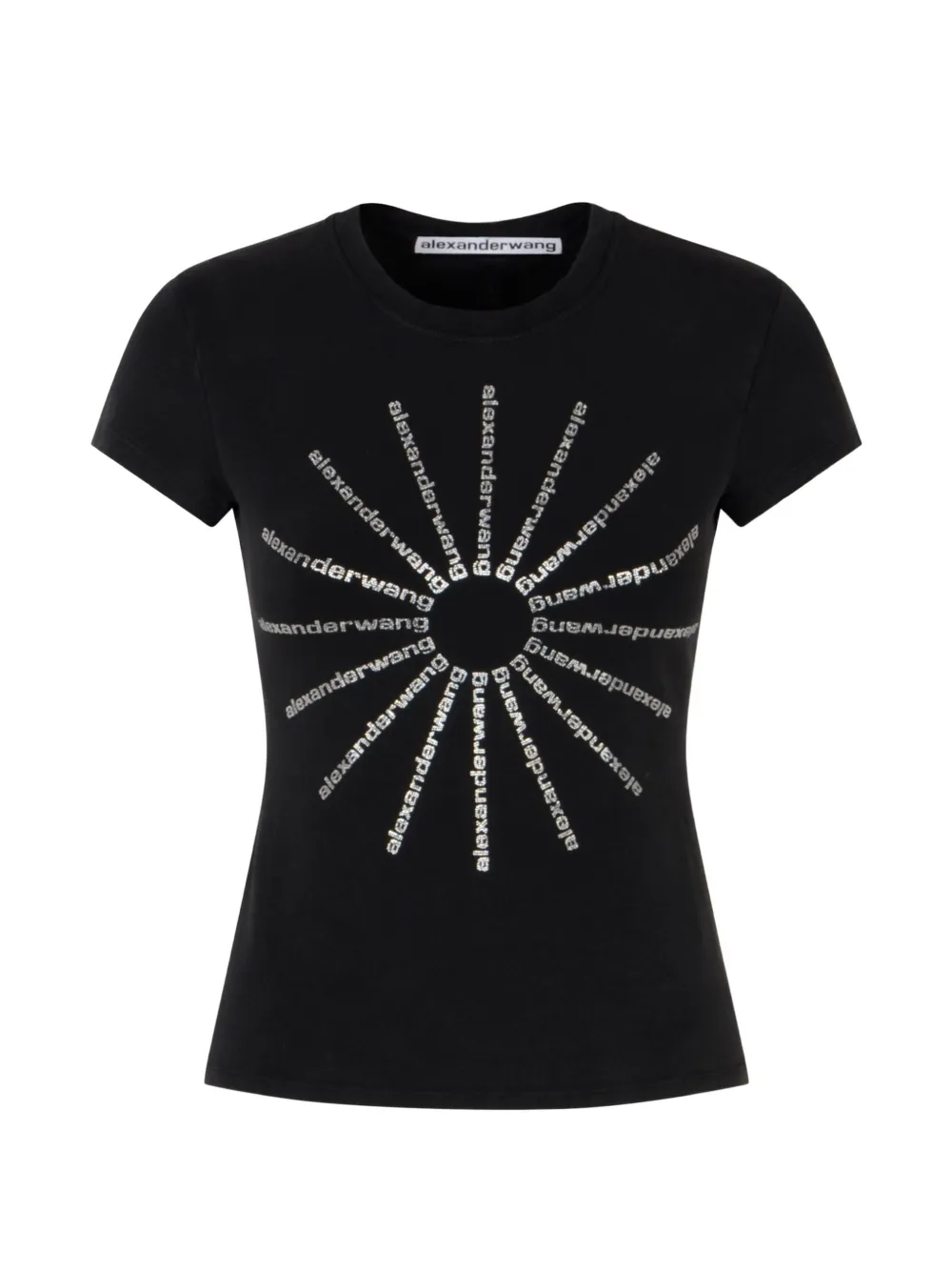 Alexander Wang crystal-embellishment T-shirt - Nero