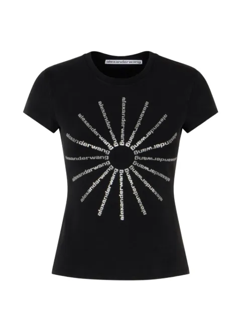 Alexander Wang t-shirt à ornements en cristal