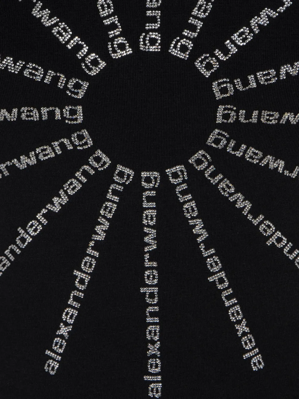 Alexander Wang T-shirt verfraaid met kristallen Zwart