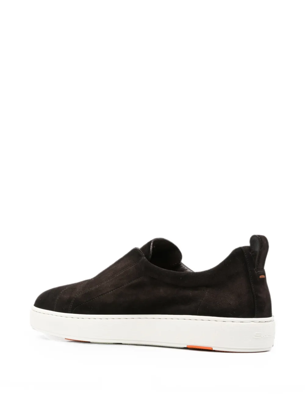 Santoni Victory suede slip-on sneakers Bruin