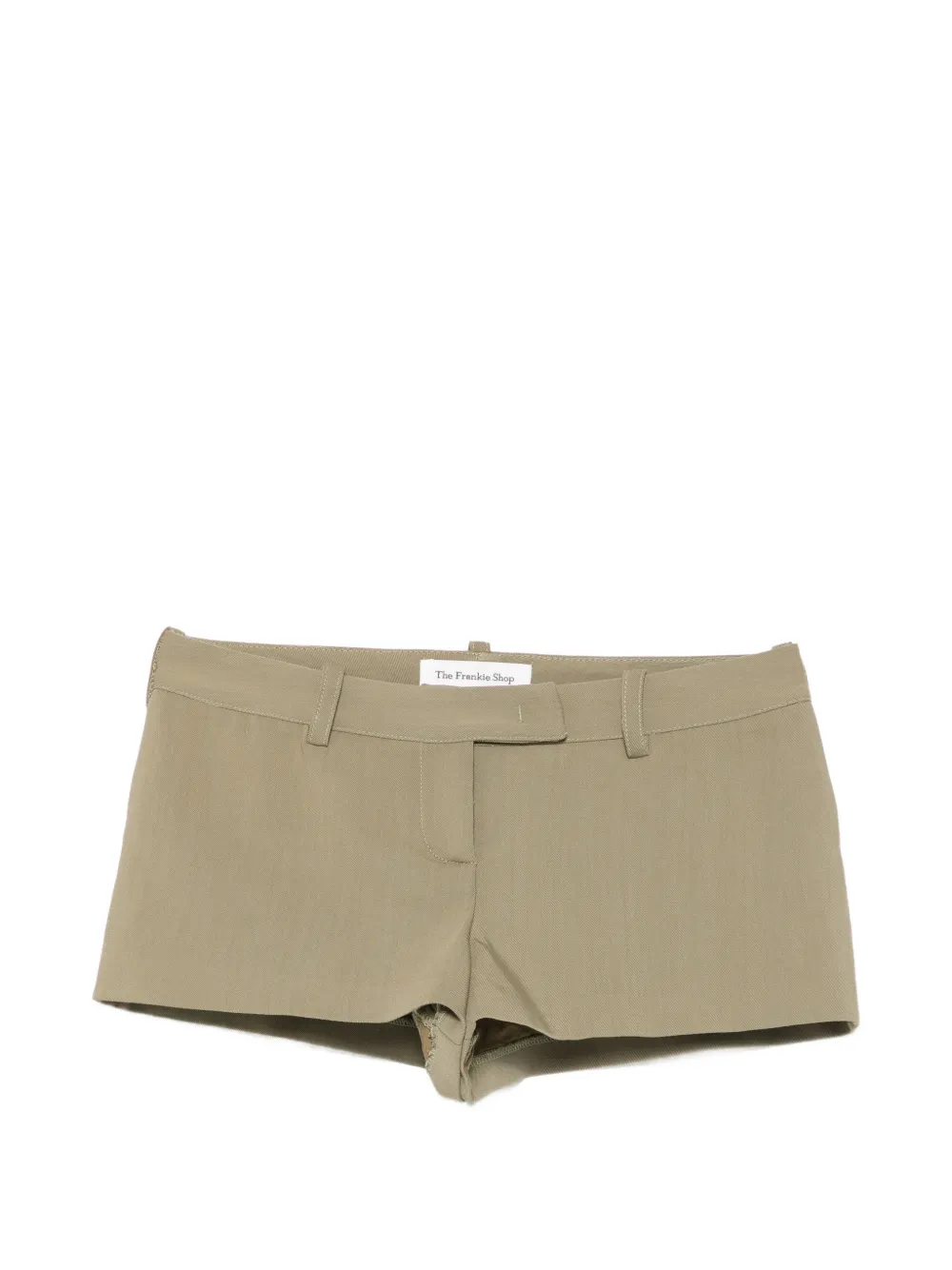 The Frankie Shop belt-loop concealed-fastening shorts - Verde