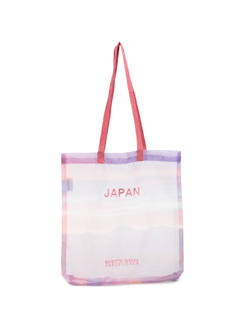 Undercover graphic-print sheer tote bag - Rosa