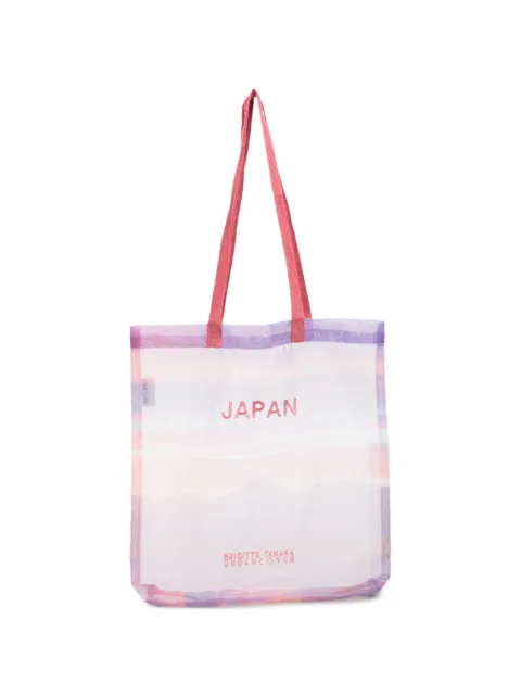Undercover graphic-print sheer tote bag