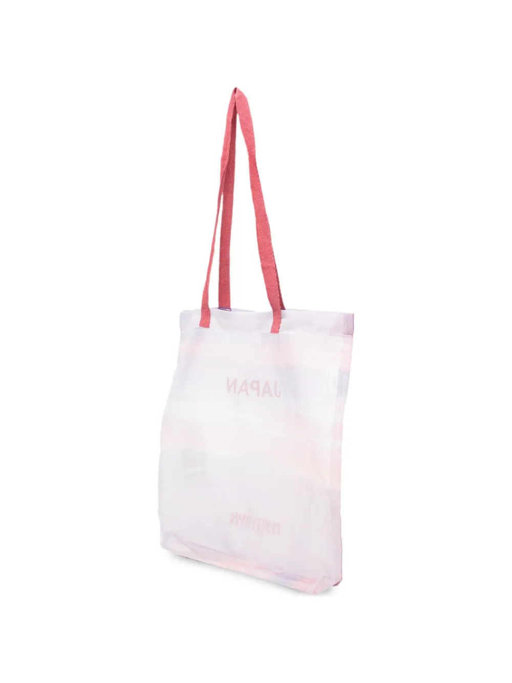 Undercover Doorzichtige shopper met grafische print Roze