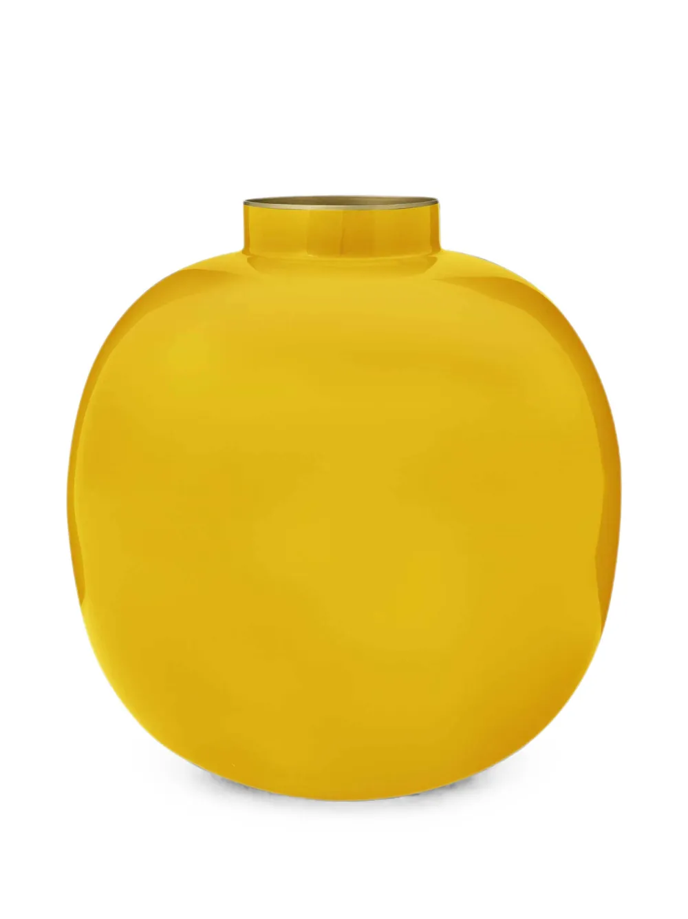 Pip Studio Glossy Spherical Vase In Yellow