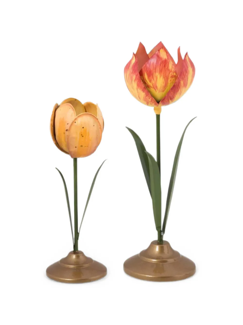 Pip Studio Tulip-shaped Candle-holder Set In Brown