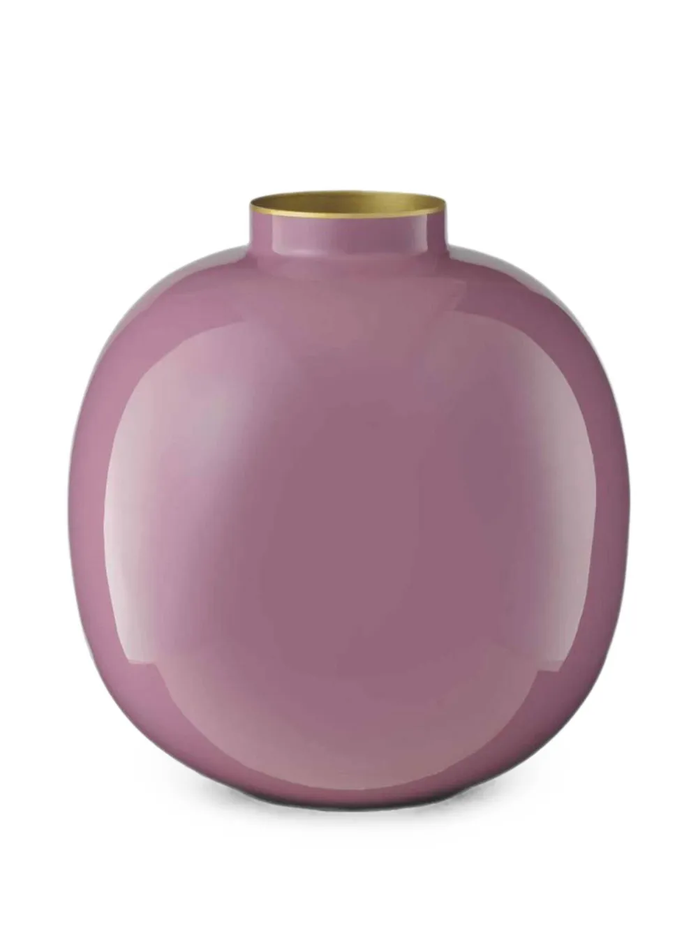 Pip Studio Enamelled Round Vase In Purple