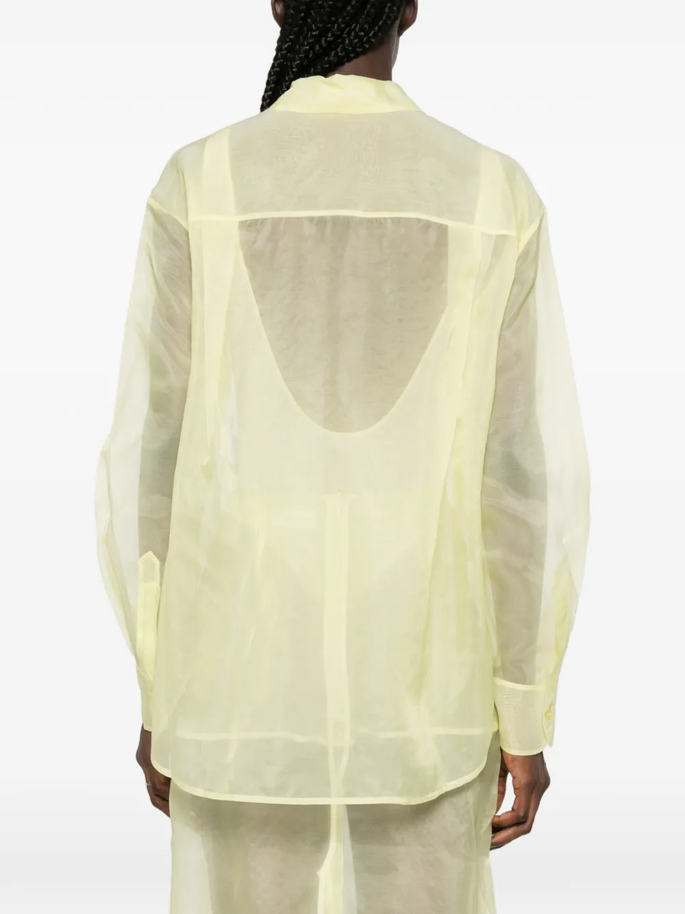 The Frankie Shop Button-up shirt Geel