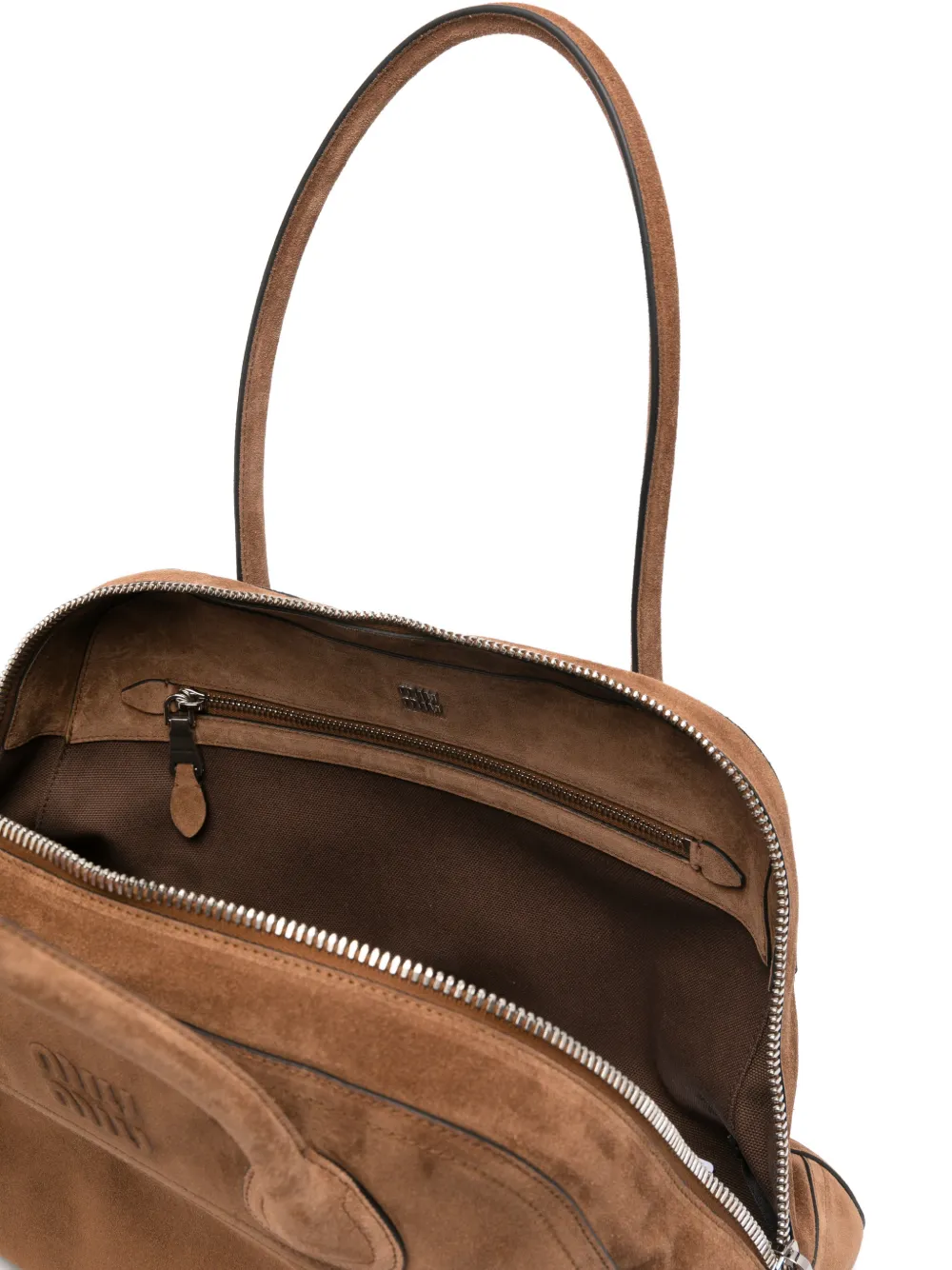 Miu Medium Vivant leren rugzak Bruin