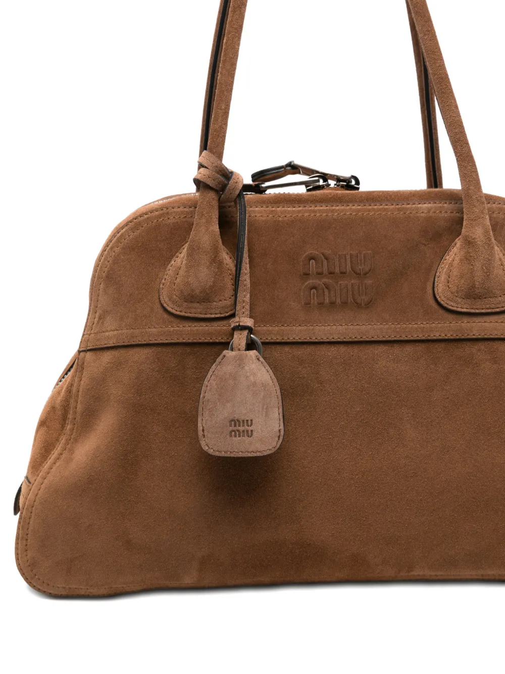 Miu Medium Vivant leren rugzak Bruin