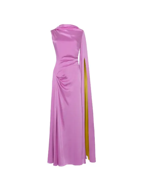Roksanda Oma draped silk-satin maxi dress
