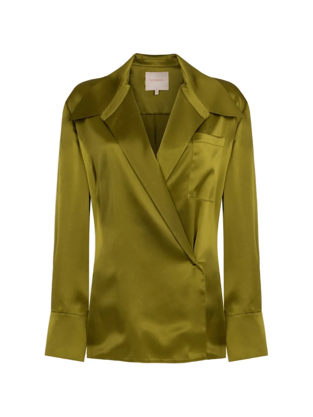 Roksanda Jana silk-satin top - Verde