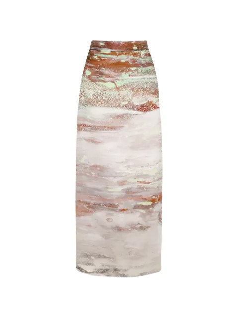 Roksanda Irma abstract-print midi skirt