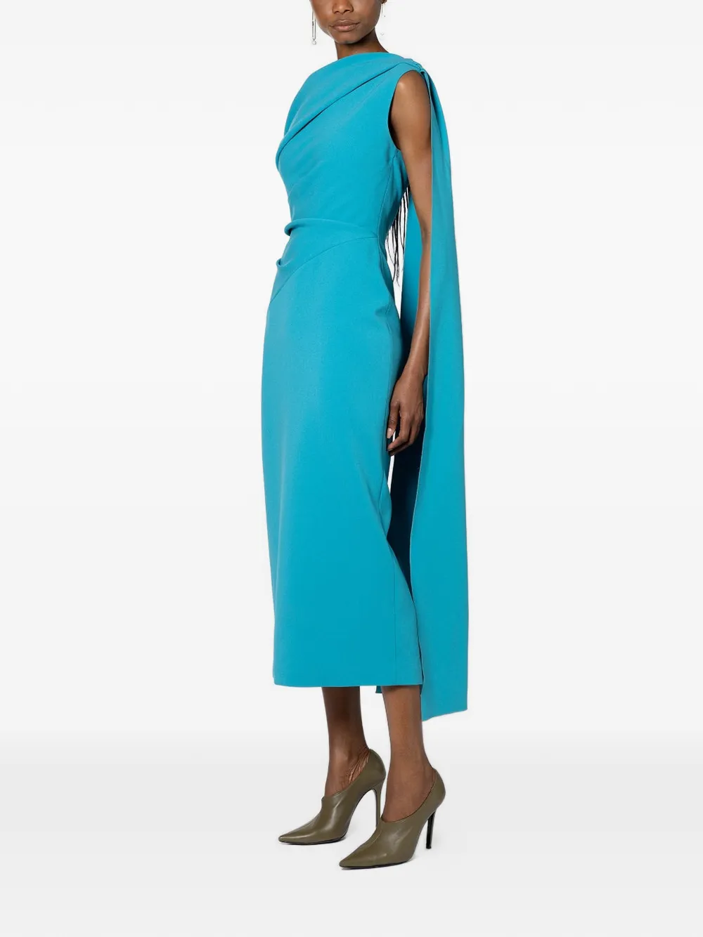  Roksanda Vestido Midi Maite - Azul 