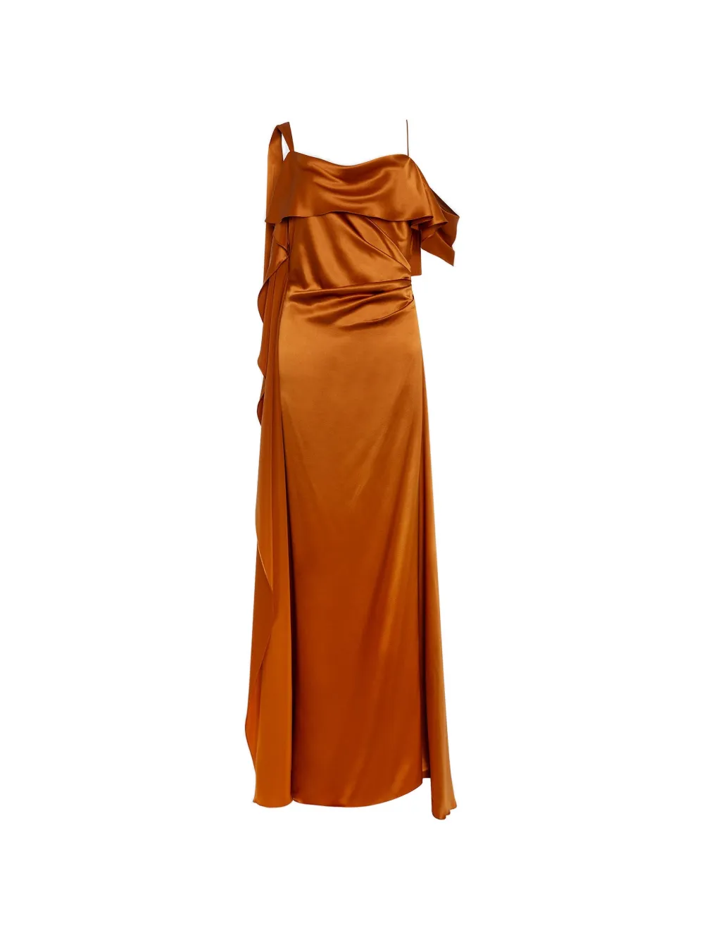 Roksanda Lysa ruffled draped maxi dress - Arancione