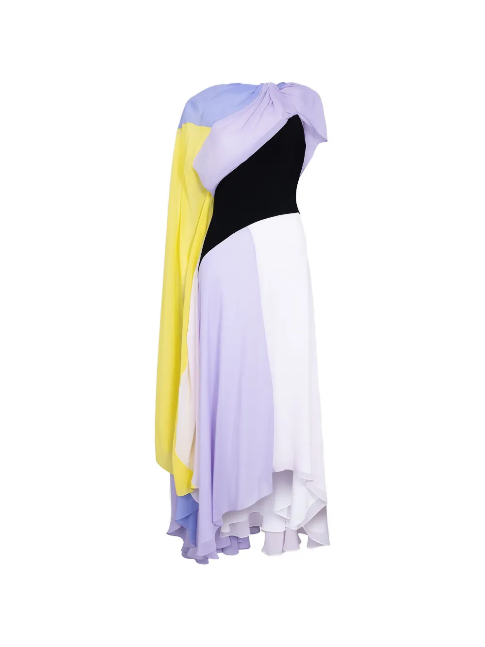 Roksanda Abito lungo Orel con design color-block - Viola