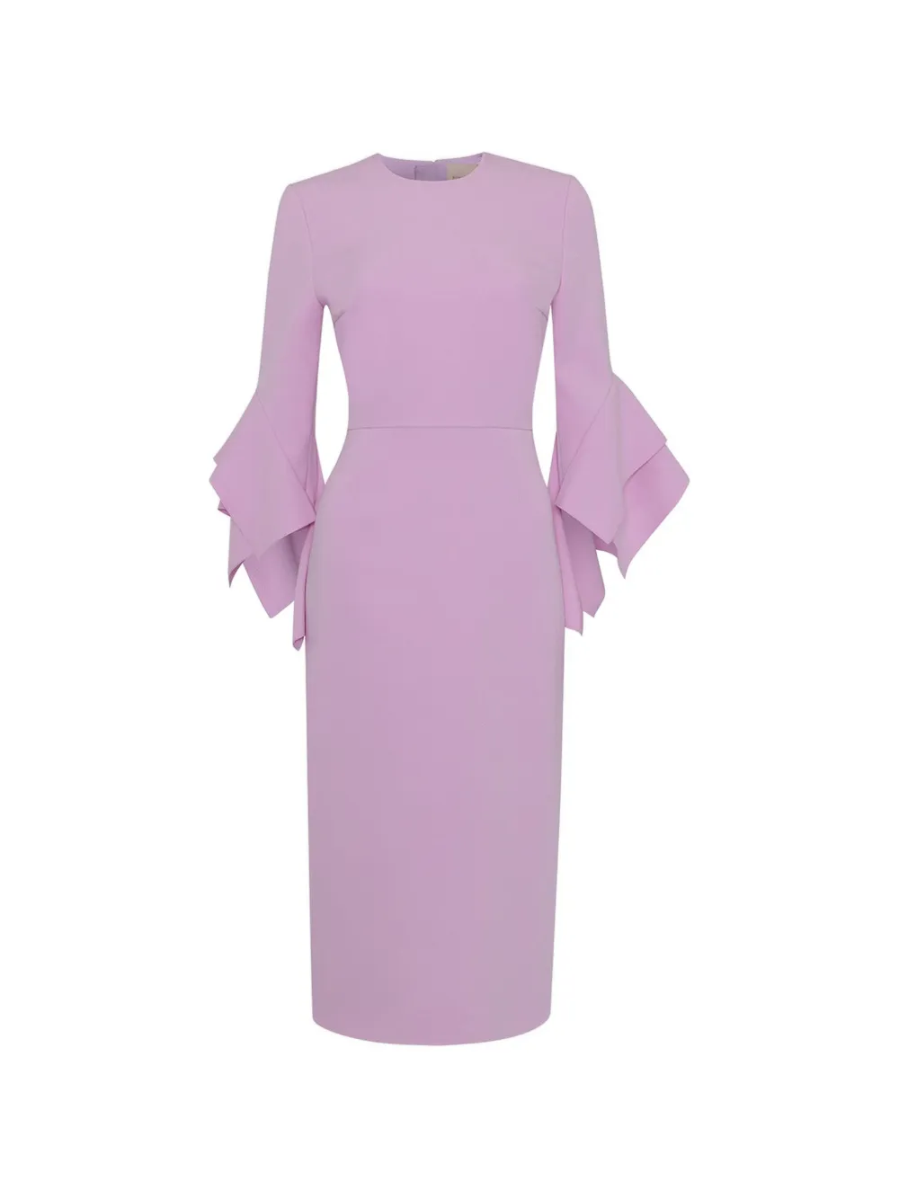 Roksanda Ronda tiered-sleeve midi dress - Rosa