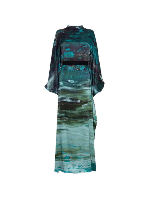 Roksanda Raziya abstract-print batwing-sleeve maxi dress