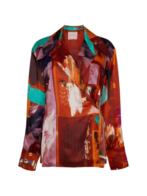 Roksanda Jana abstract-print wrap top
