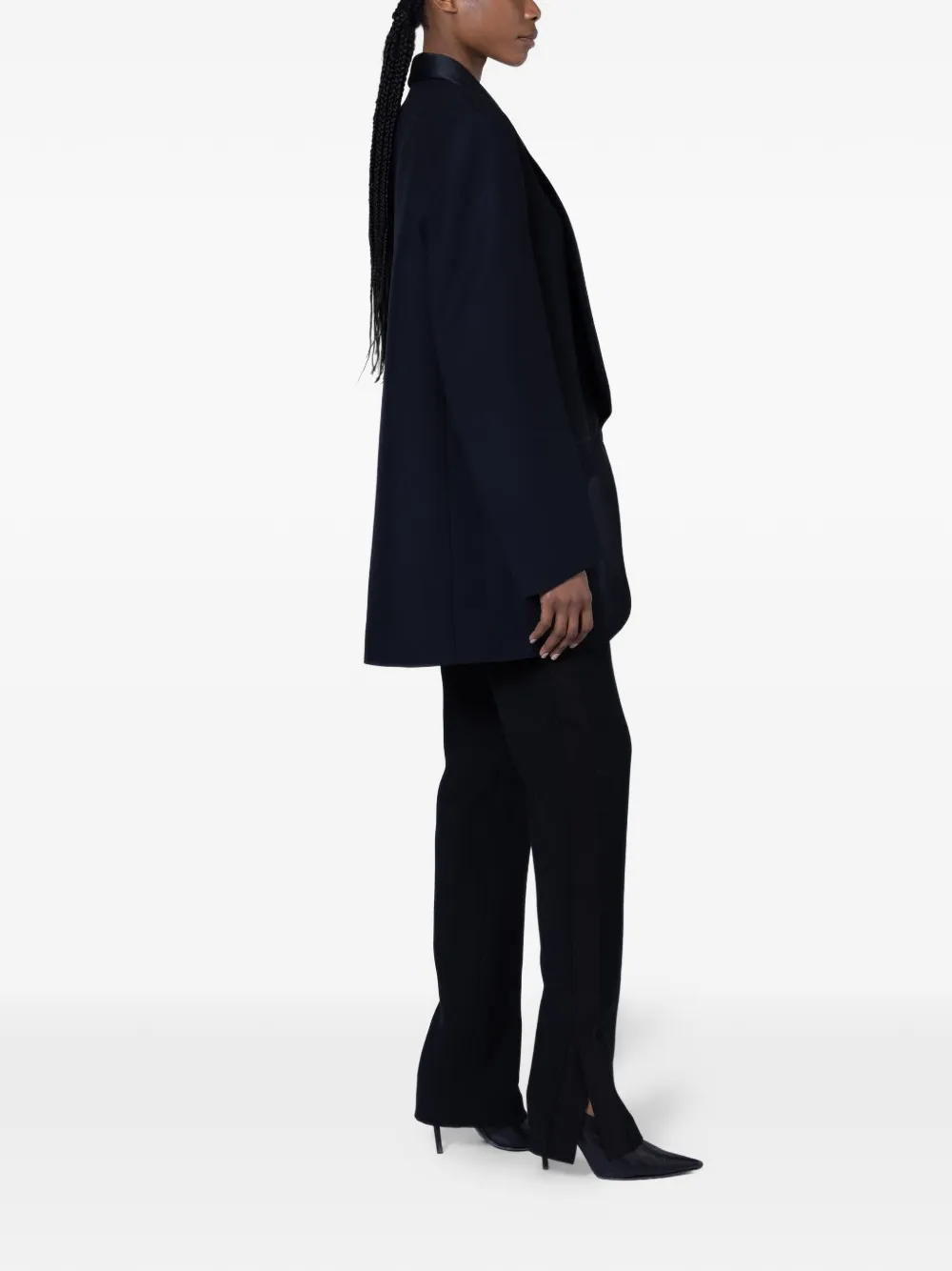 Roksanda Hidi Shawl-lapels Jacket in Black, view 3