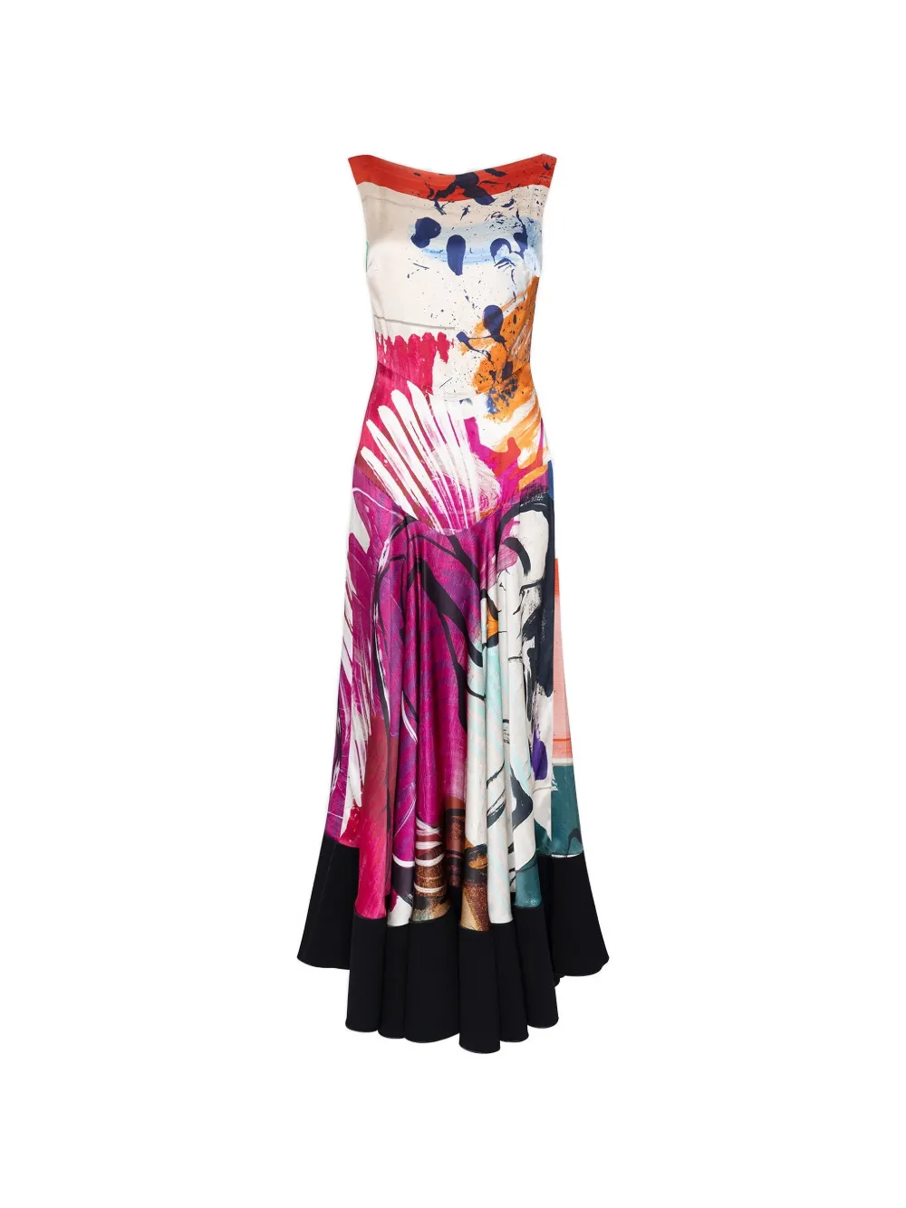 Roksanda Munir Maxikleid mit Foto-Print - Nude