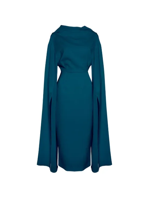 Roksanda Nour cape-sleeve flared midi dress