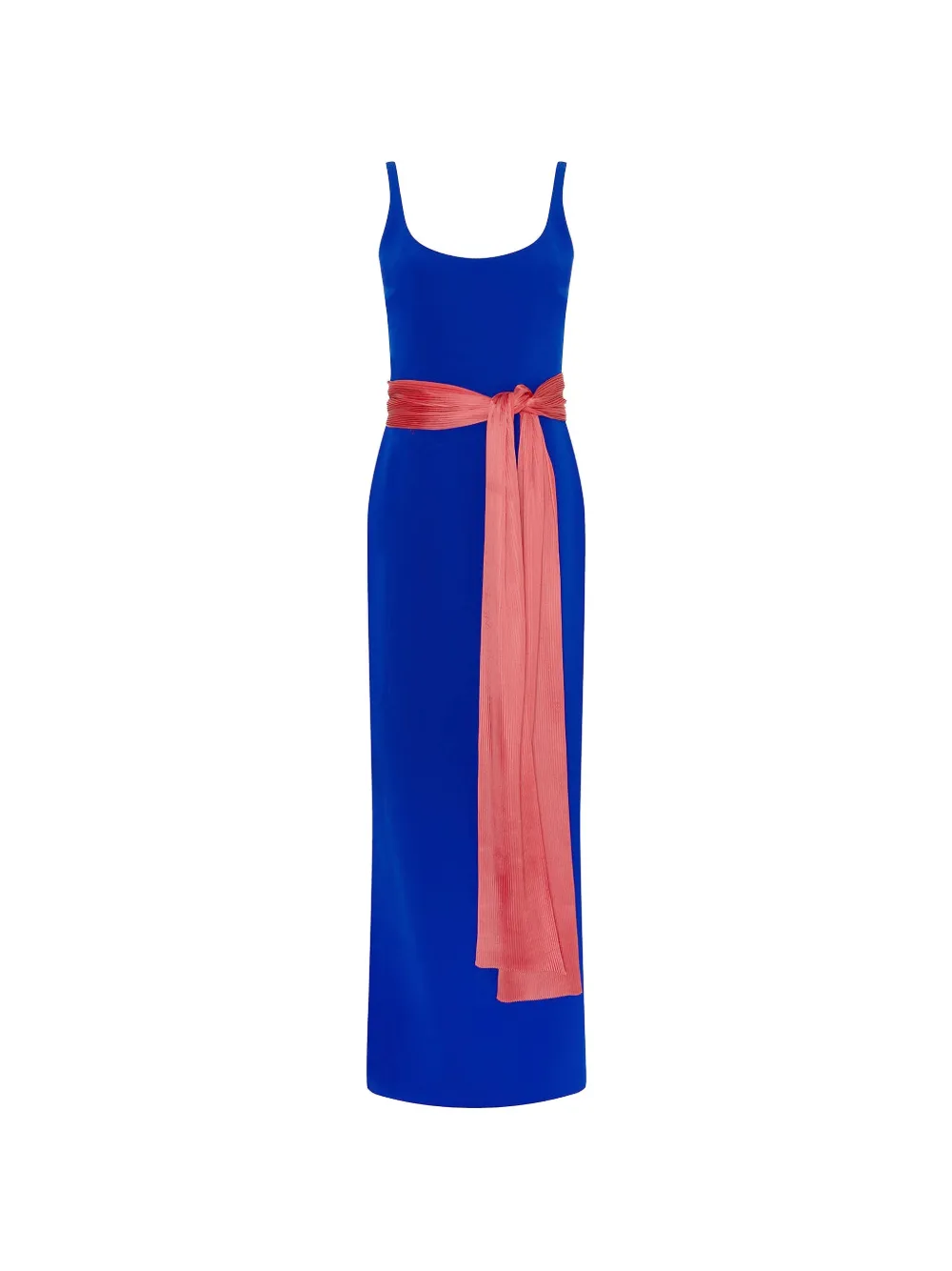 Roksanda Aven maxi pleated-belt dress - Blu