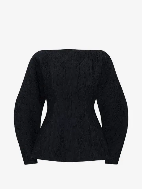 Roksanda Eni crinkled-effect long-sleeved blouse