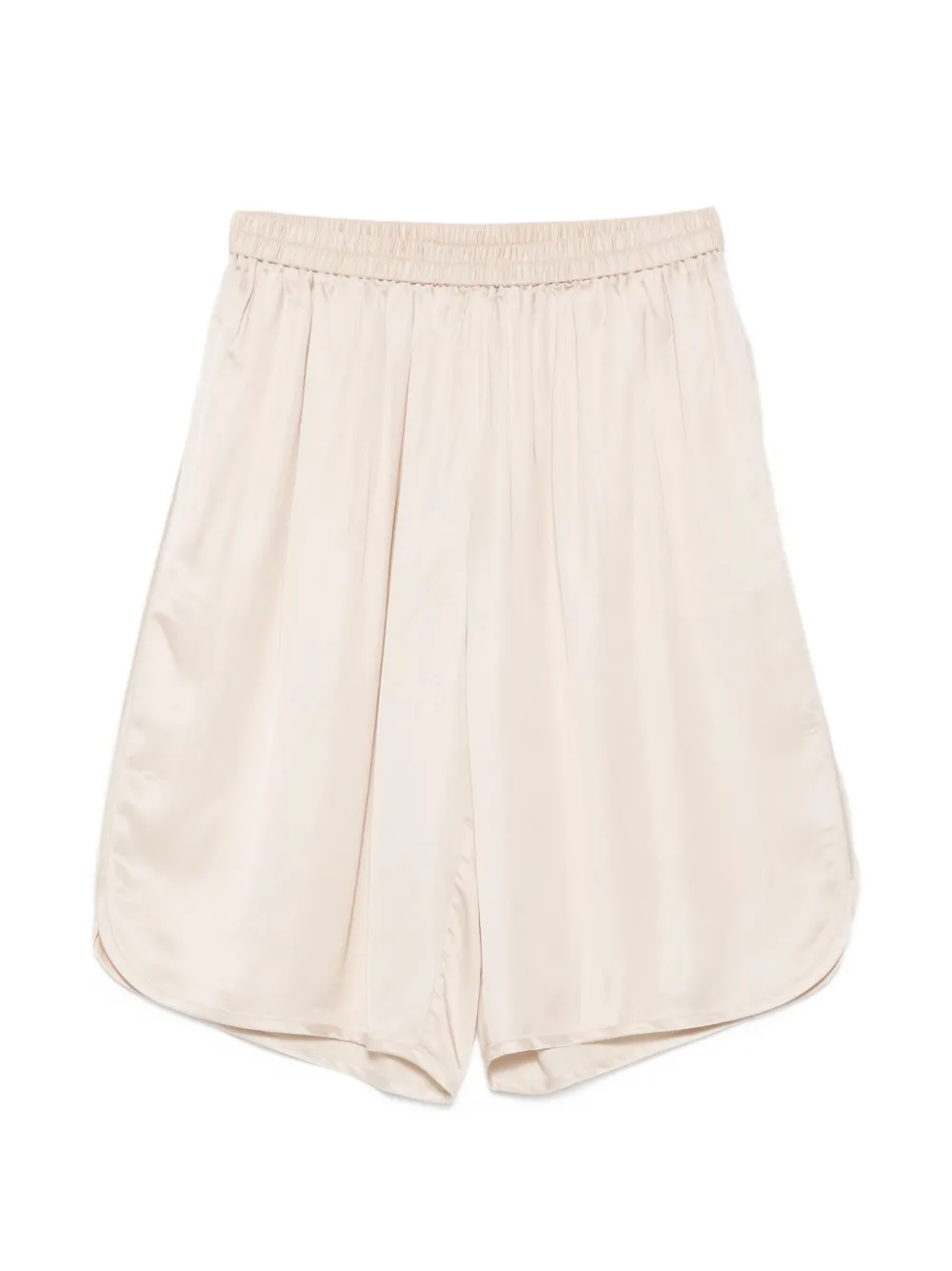 The Frankie Shop elasticated satin-finish shorts - Toni neutri