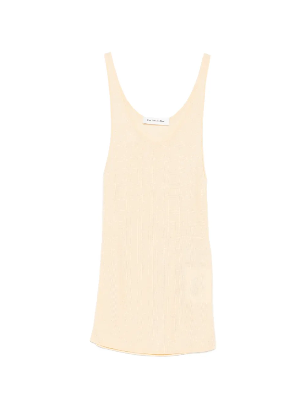 The Frankie Shop fine-knit scoop-neck tank top - Giallo
