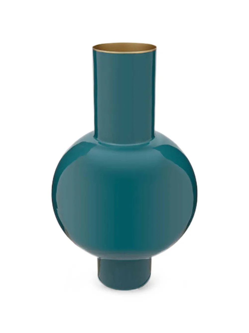 Pip Studio Glossy Bulbous Vase In Blue