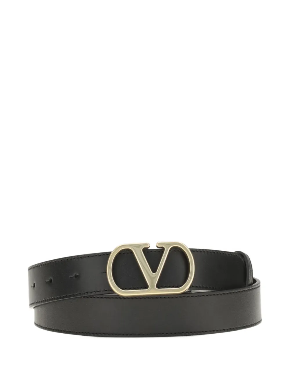 Valentino Garavani VLogo Signature leren riem Zwart