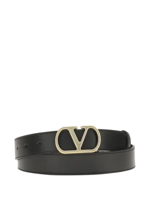 Valentino Garavani Vロゴ シグネチャー ベルト | ブラック | FARFETCH JP