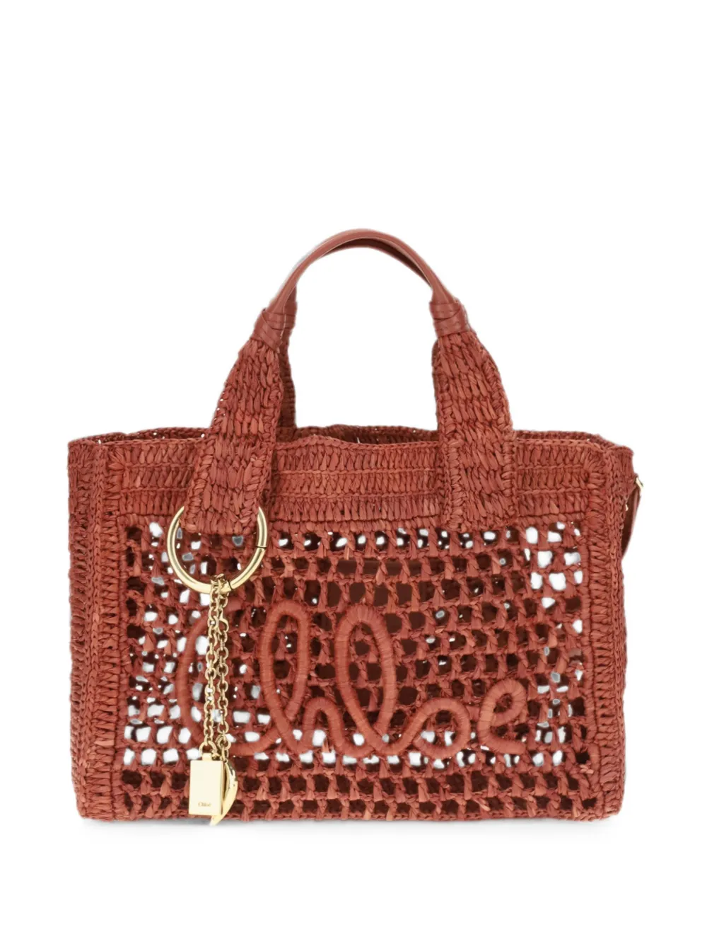 Chloé small Summer Banana east-west tote bag - Brown